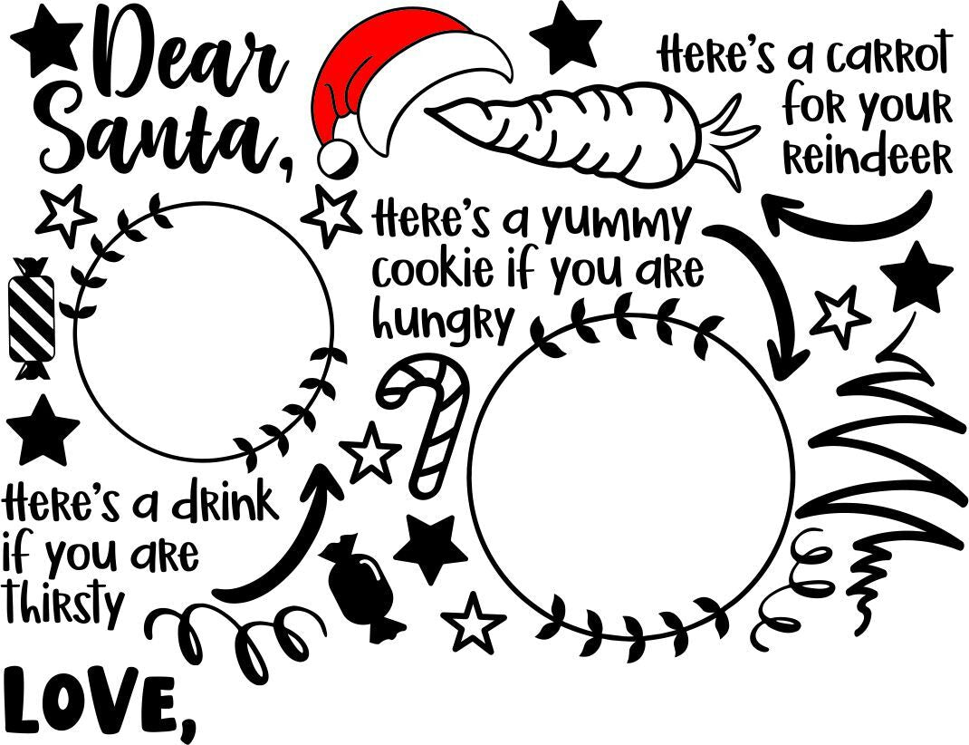 Santa Cookie Tray - Dear Santa #4