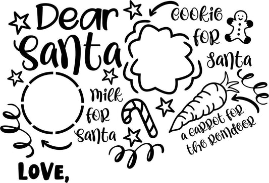 Santa Cookie Tray - Dear Santa #3